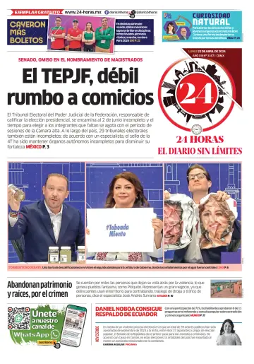 24 Horas - El diario sin límites - 22 四月 2024