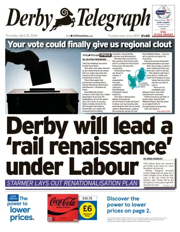 Derby Telegraph - 25 4월 2024
