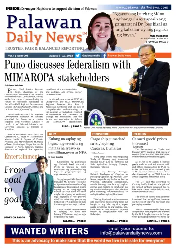Palawan Daily News - 10 Aug 2018