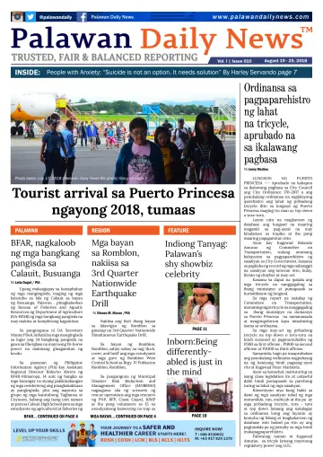 Palawan Daily News - 24 Aug 2018