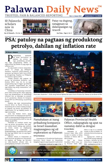 Palawan Daily News - 7 Sep 2018