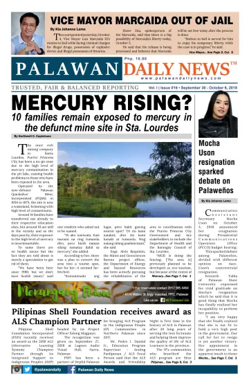 Palawan Daily News - 5 Oct 2018