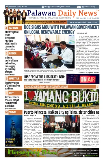 Palawan Daily News - 30 Nov 2018