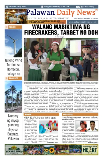 Palawan Daily News - 28 Dec 2018