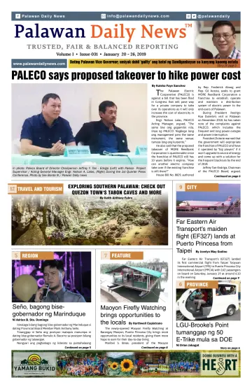 Palawan Daily News - 27 Jan 2019