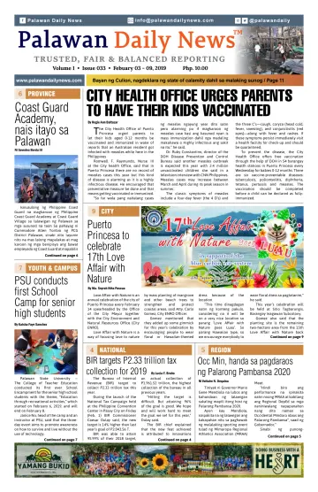 Palawan Daily News - 10 Feb 2019