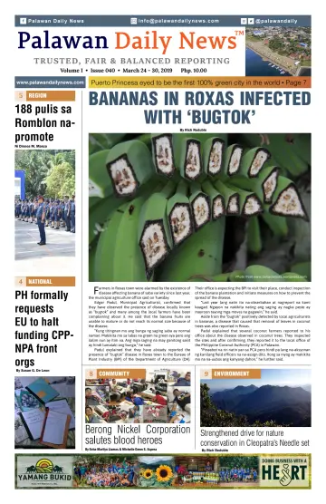 Palawan Daily News - 31 Mar 2019
