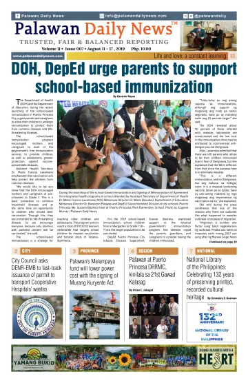 Palawan Daily News - 18 Aug 2019