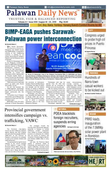 Palawan Daily News - 25 Aug 2019