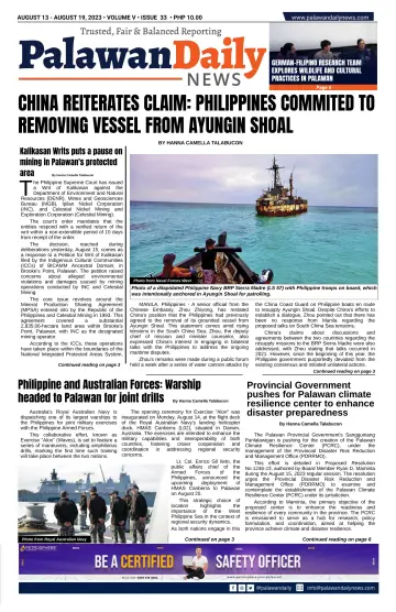 Palawan Daily News - 13 八月 2023