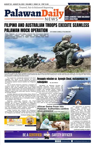 Palawan Daily News - 20 八月 2023