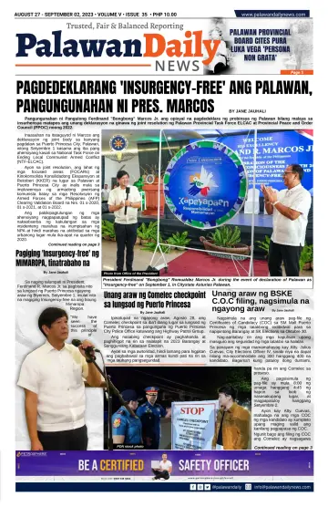 Palawan Daily News - 27 8月 2023