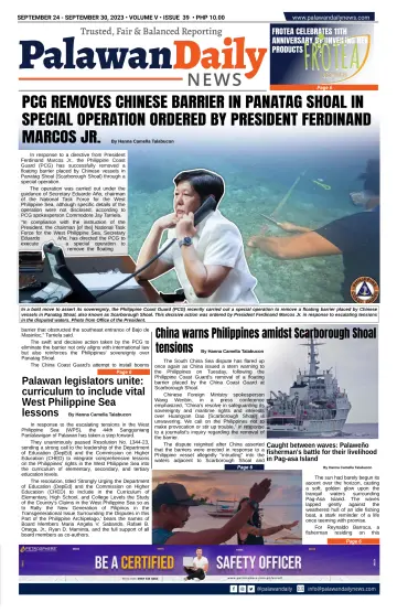 Palawan Daily News - 24 九月 2023