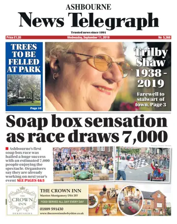 Ashbourne News Telegraph - 11 Sep 2019
