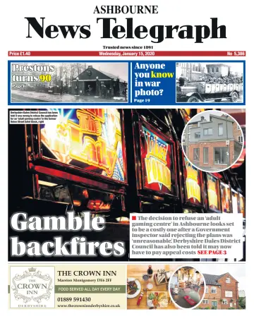 Ashbourne News Telegraph - 15 Jan 2020