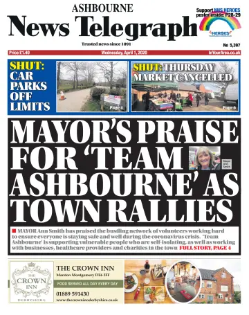 Ashbourne News Telegraph - 1 Apr 2020