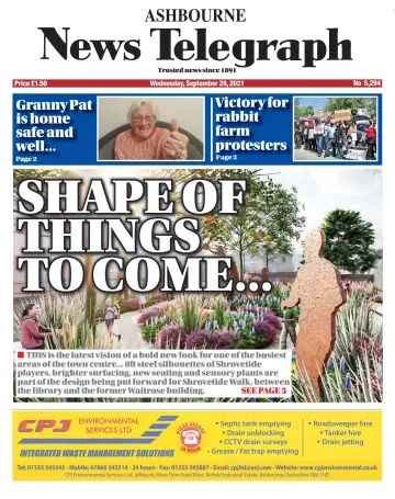 Ashbourne News Telegraph - 29 Sep 2021