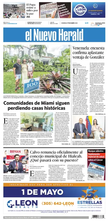 El Nuevo Herald (Sunday) - 19 Bealtaine 2024