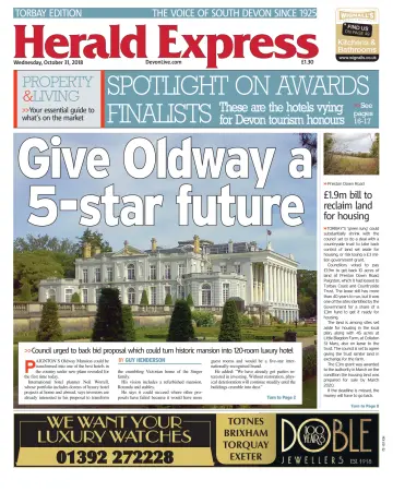 Herald Express (Torbay, Brixham & South Hams Edition) - 31 Oct 2018