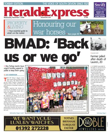 Herald Express (Torbay, Brixham & South Hams Edition) - 7 Nov 2018