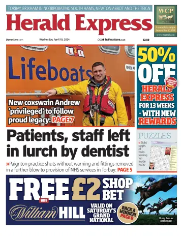 Herald Express (Torbay, Brixham & South Hams Edition) - 10 апр. 2024
