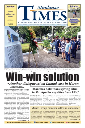 Mindanao Times - 27 Jan 2020