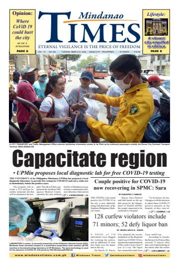 Mindanao Times - 24 Mar 2020