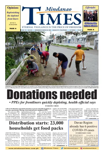 Mindanao Times - 25 Mar 2020
