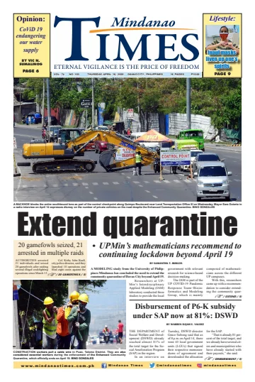 Mindanao Times - 16 Apr 2020