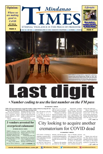 Mindanao Times - 22 Apr 2020