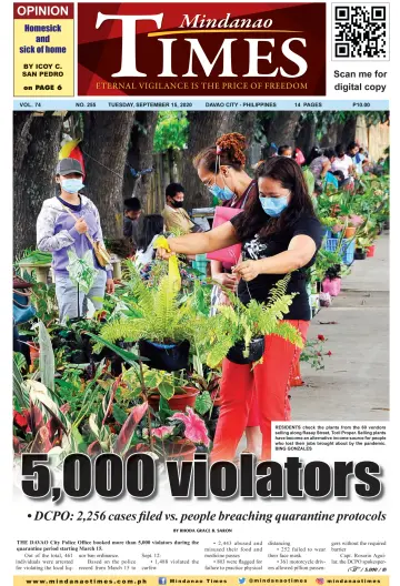 Mindanao Times - 15 Sep 2020
