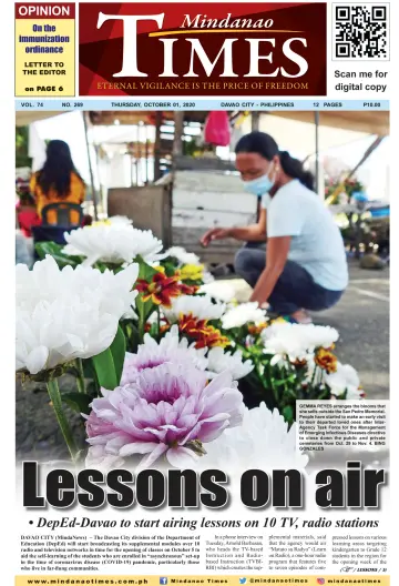 Mindanao Times - 1 Oct 2020