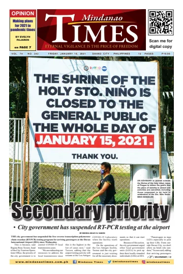 Mindanao Times - 15 Jan 2021