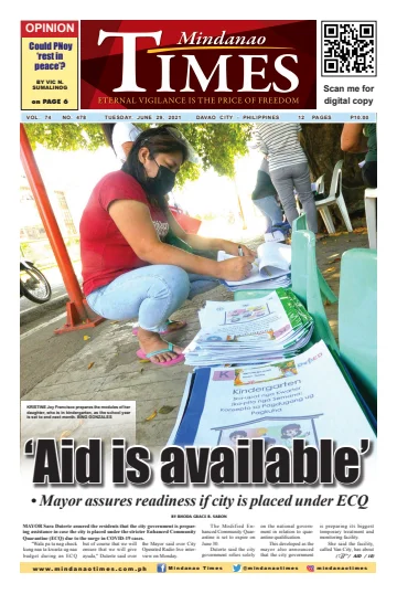 Mindanao Times - 29 Jun 2021