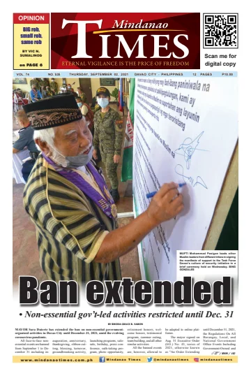 Mindanao Times - 2 Sep 2021