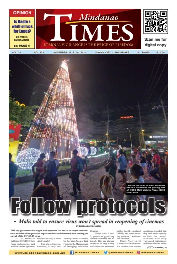 Mindanao Times - 29 Nov 2021