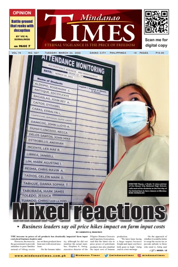 Mindanao Times - 22 Mar 2022