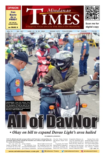 Mindanao Times - 1 Jun 2022