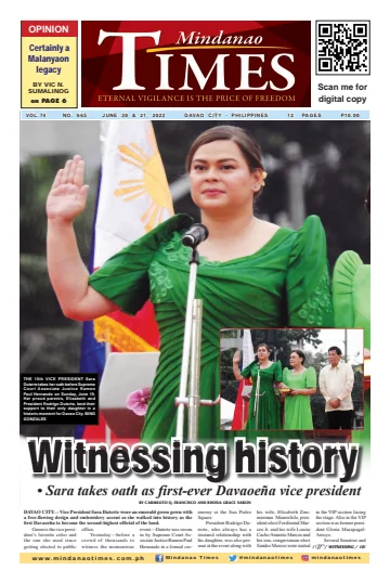Mindanao Times - 20 Jun 2022