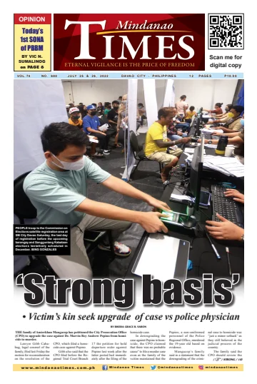Mindanao Times - 25 Jul 2022