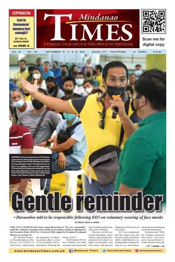 Mindanao Times - 16 Sep 2022