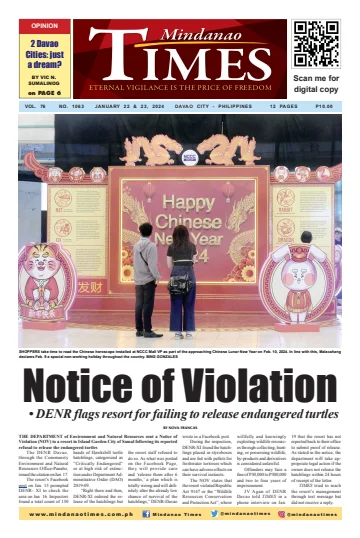 Mindanao Times - 22 enero 2024