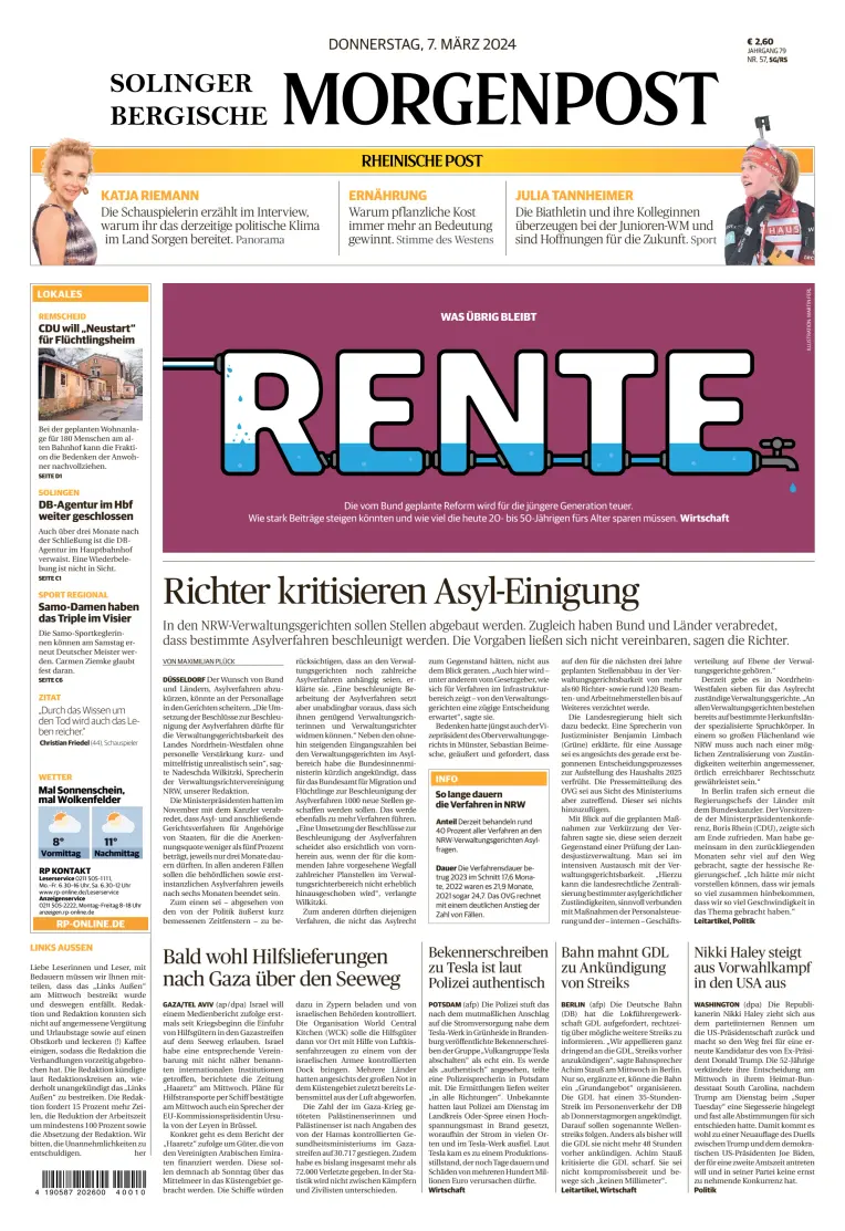 Solinger Bergische Morgenpost/Remscheid