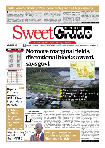 SweetCrude Monthly Edition - 12 Sep 2022