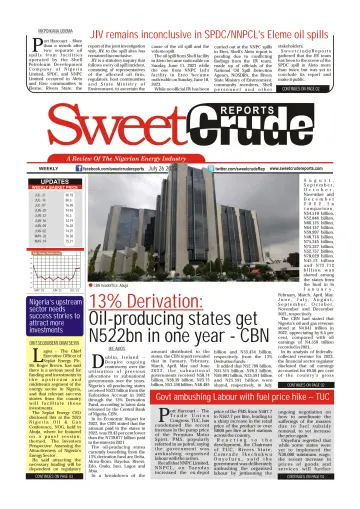 SweetCrude Weekly Edition - 26 Jul 2023