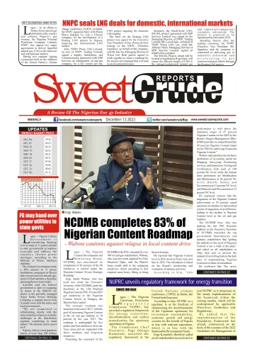 SweetCrude Weekly Edition - 13 déc. 2023