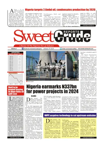 SweetCrude Weekly Edition - 10 1월 2024
