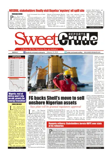 SweetCrude Weekly Edition - 24 一月 2024