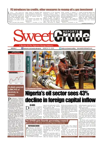 SweetCrude Weekly Edition - 13 mars 2024