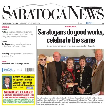 Saratoga News - 13 Mar 2020